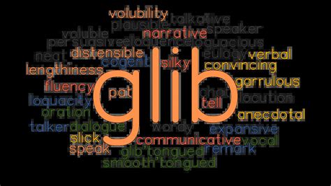 glibe|glib synonym.